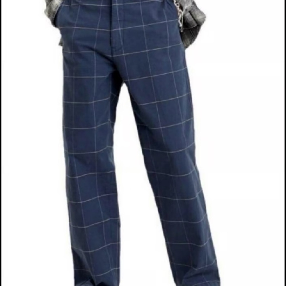 Levi's Mens XX Chino Stay loose EZ
Taper Blue And White Plaid Pants
Size 32x34